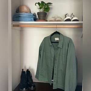Green Button-Down Jacket